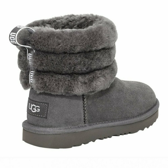 ** CLOSEOUT** FEW LEFT..New UGG Kid's Fluff Mini Quilted Boots - Picture 3 of 5